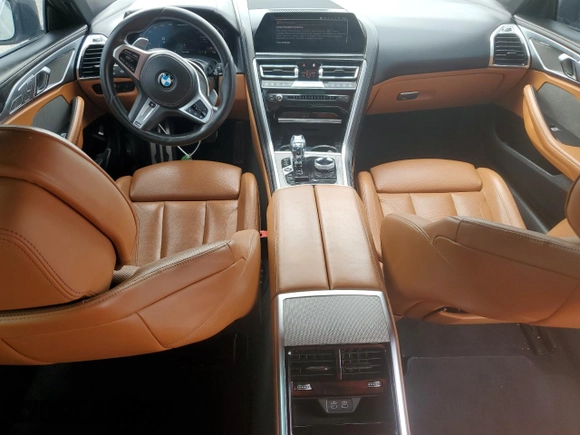 2020 BMW 8 Series M850i with VIN WBAGV8C00LCD38284, listed as a Copart auction lot 60605075 with 57,161 mi miles and Salvage title. Bid and sale history available at DreamBid. Image 8.