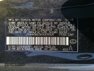 2019 Lexus RC 300 z VIN JTHHA5BC5K5009009, wystawiony jako Copart lot #54414945 z przebiegiem 76 653 mil mil oraz Nie do naprawy. Historia ofert i sprzedaży dostępna na DreamBid. Obrazek 12.