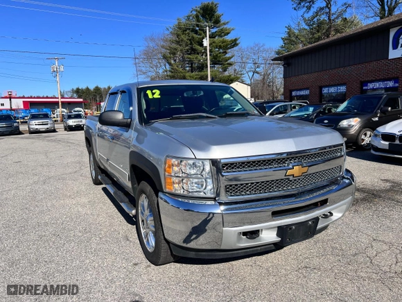 2012 Chevrolet Silverado 1500 LT with VIN 1GCPKSE75CF229091, listed as a Copart auction lot 52235895 with 162,549 mi miles and Clean Title. Bid and sale history available at carsss.com. Image 1.
