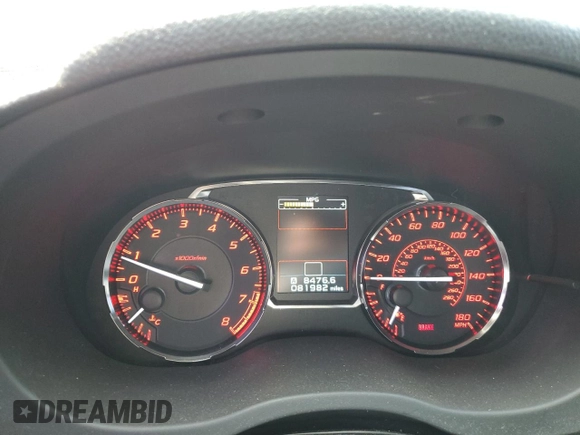 2017 Subaru WRX Limited z VIN JF1VA1L65H9800797, wystawiony jako Copart lot #58573675 z przebiegiem 81 982 mil mil oraz Szkoda całkowita • Salvage title. Historia ofert i sprzedaży dostępna na DreamBid. Obrazek 9.