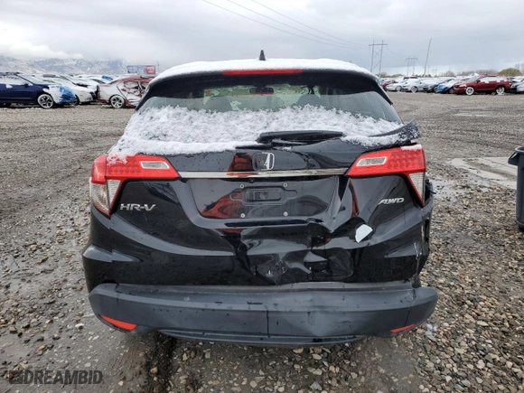 2019 Honda HR-V LX with VIN 3CZRU6H30KG706651, listed as a Copart auction lot 48322015 with 66,242 mi miles and Salvage Title. Bid and sale history available at carsss.com. Image 6.