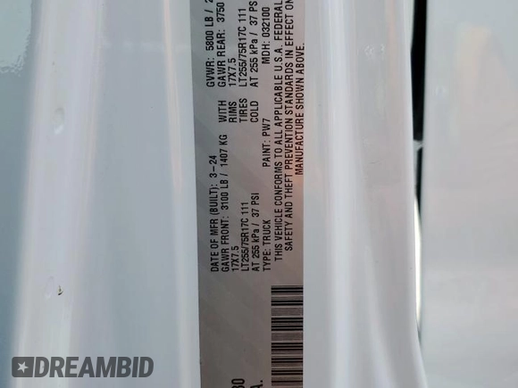 2024 Jeep Gladiator Sport S z VIN 1C6HJTAG2RL113030, wystawiony jako Copart lot #59023085 z przebiegiem Nie podano mil oraz Nie do naprawy • Non repairable. Historia ofert i sprzedaży dostępna na DreamBid. Obrazek 13.