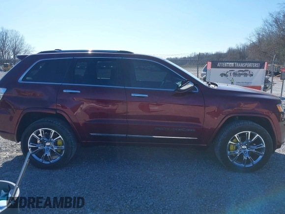 2017 Jeep Grand Cherokee Overland with VIN 1C4RJFCG8HC608729, listed as a IAAI auction lot 41401531 with 163,833 mi miles. Bid and sale history available at carsss.com. Image 13.