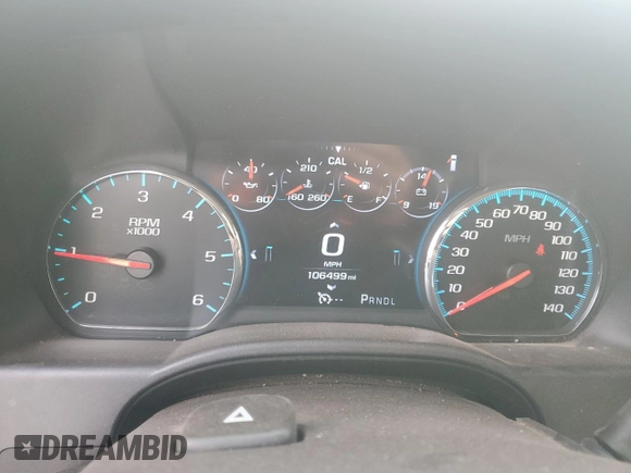 2017 GMC Sierra 1500 Denali with VIN 3GTU2PEJ6HG272209, listed as a Copart auction lot 53292975 with 106,499 mi miles and Salvage Title. Bid and sale history available at DreamBid. Image 9.