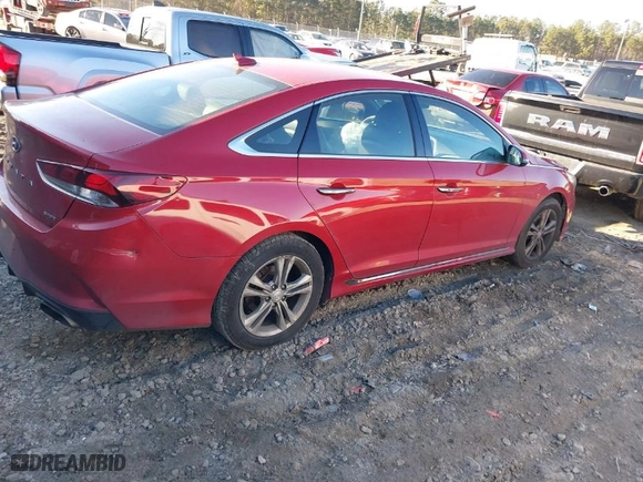 2019 Hyundai Sonata Sport with VIN 5NPE34AFXKH736229, listed as a IAAI auction lot 41355059 with 116,236 mi miles. Bid and sale history available at carsss.com. Image 4.