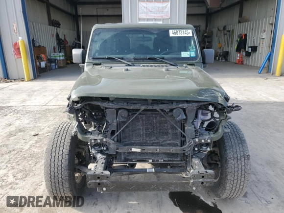 2022 Jeep Wrangler Unlimited Sport S with VIN 1C4HJXDG2NW151250, listed as a Copart auction lot 46073145 with 46,531 mi miles and Salvage Title. Bid and sale history available at carsss.com. Image 5.