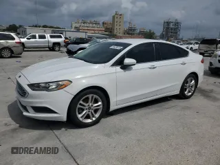 2018 Ford Fusion SE z VIN 3FA6P0HD5JR277022, wystawiony jako Copart lot #54429575 z przebiegiem Nie podano mil oraz Szkoda całkowita • Salvage title. Historia ofert i sprzedaży dostępna na DreamBid. Obrazek 1.