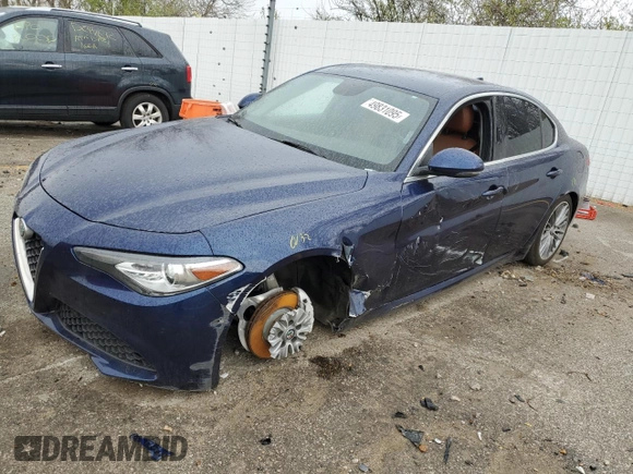 2018 Alfa Romeo Giulia Ti Lusso z VIN ZARFAEEN6J7565537, wystawiony jako Copart lot #49831095 z przebiegiem 71 881 mil mil oraz Szkoda całkowita • Salvage title. Historia ofert i sprzedaży dostępna na DreamBid. Obrazek 1.