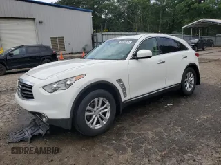 2013 Infiniti FX with VIN JN8CS1MWXDM173538, listed as a Copart auction lot 59340875 with 155,731 mi miles and Salvage title. Bid and sale history available at DreamBid. Image 1.