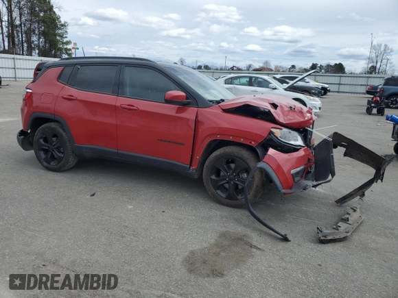 2020 Jeep Compass Altitude z VIN 3C4NJCBB5LT162409, wystawiony jako Copart lot #47762665 z przebiegiem 48 535 mil mil oraz Szkody całkowita. Historia ofert i sprzedaży dostępna na DreamBid. Obrazek 4.