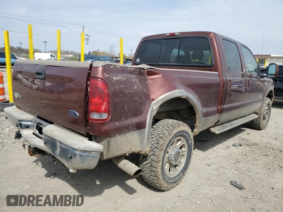 2005 Ford F-350 XL with VIN 1FTWW31PX5EC94944, listed as a Copart auction lot 52916565 with 260,979 mi miles and Salvage Title. Bid and sale history available at DreamBid. Image 3.
