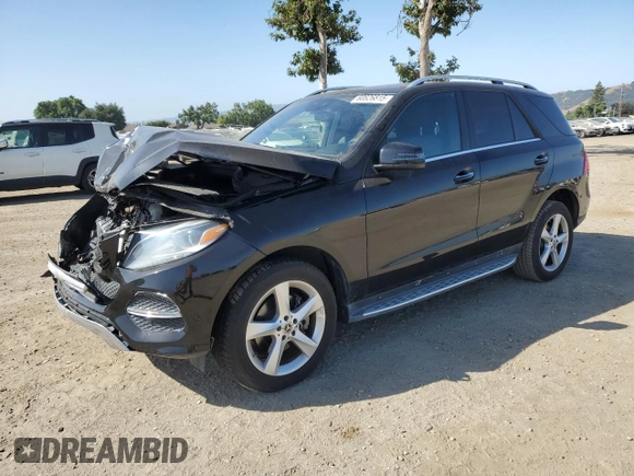 2018 Mercedes-Benz GLE 350 with VIN 4JGDA5HB0JB093461, listed as a Copart auction lot 60826815 with 65,010 mi miles and Salvage title. Bid and sale history available at DreamBid. Image 1.