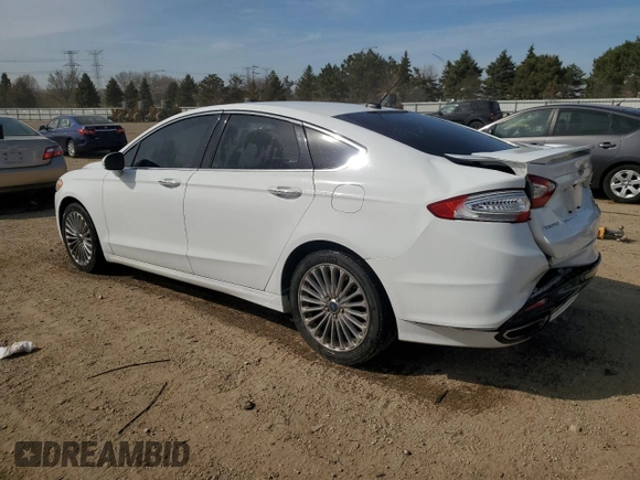 2013 Ford Fusion Titanium with VIN 3FA6P0K90DR299907, listed as a Copart auction lot 52327915 with 218,003 mi miles and Salvage Title. Bid and sale history available at DreamBid. Image 2.