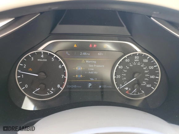 2018 Nissan Murano SL with VIN 5N1AZ2MG2JN185116, listed as a Copart auction lot 81250784 with 104,248 mi miles and Salvage Title. Bid and sale history available at carsss.com. Image 9.