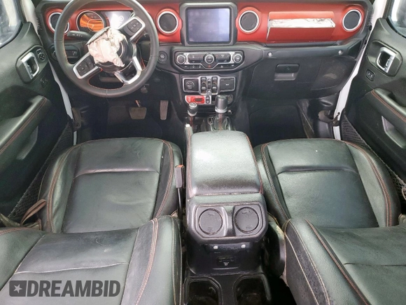 2023 Jeep Gladiator Rubicon with VIN 1C6JJTBG8PL532271, listed as a Copart auction lot 58220565 with 34,172 mi miles and Salvage title. Bid and sale history available at DreamBid. Image 8.