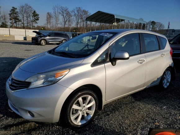 2014 Nissan Note S Plus with VIN 3N1CE2CP4EL420070, listed as a Copart auction lot 49951405 with 95,084 mi miles and Salvage Title. Bid and sale history available at DreamBid. Image 1.