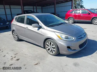 2017 Hyundai Accent Sport with VIN KMHCU5AE2HU364672, listed as a IAAI auction lot 41779815 with 130,456 mi miles. Bid and sale history available at carsss.com. Image 1.
