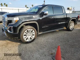 2020 GMC Sierra 1500 Denali with VIN 1GTU9FEL5LZ236379, listed as a Copart auction lot 44607915 with 34,324 mi miles and Salvage Title. Bid and sale history available at DreamBid. Image 1.