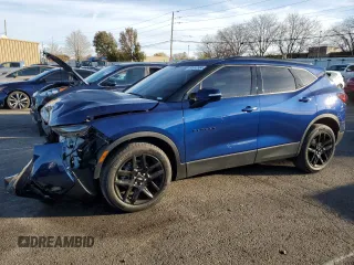 2022 Chevrolet Blazer LT z VIN 3GNKBDRS0NS169344, wystawiony jako Copart lot #80693564 z przebiegiem 34 943 mil mil oraz Szkoda całkowita • Salvage title. Historia ofert i sprzedaży dostępna na DreamBid. Obrazek 1.