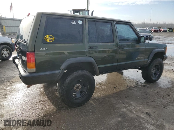 1997 Jeep Cherokee SE with VIN 1J4FJ28S5VL551419, listed as a Copart auction lot 42241185 with 239,699 mi miles and Salvage Title. Bid and sale history available at carsss.com. Image 3.