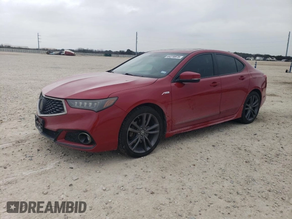 2019 Acura TLX w/A-Spec Pkg with VIN 19UUB2F66KA003261, listed as a Copart auction lot 44276975 with 149,706 mi miles and Salvage Title. Bid and sale history available at carsss.com. Image 1.