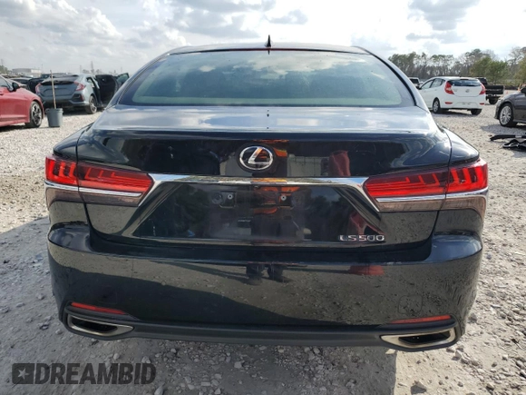 2018 Lexus LS 500 with VIN JTHB51FF6J5004309, listed as a Copart auction lot 43911335 with 95,668 mi miles and Clean title. Bid and sale history available at DreamBid. Image 6.