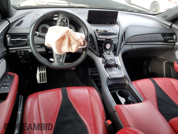 2023 Acura RDX w/A-Spec Package with VIN 5J8TC2H66PL802572, listed as a Copart auction lot 78595754 with Not provided miles and Salvage title. Bid and sale history available at DreamBid. Image 8.