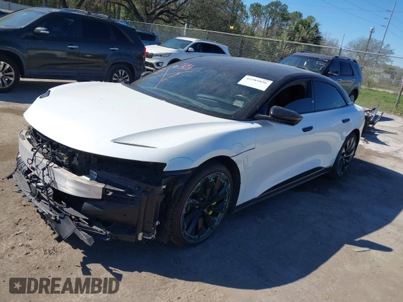 2022 Lucid Air Grand Touring with VIN 50EA1GBA1NA002790, listed as a IAAI auction lot 41585856 with 41,219 mi miles. Bid and sale history available at carsss.com. Image 16.