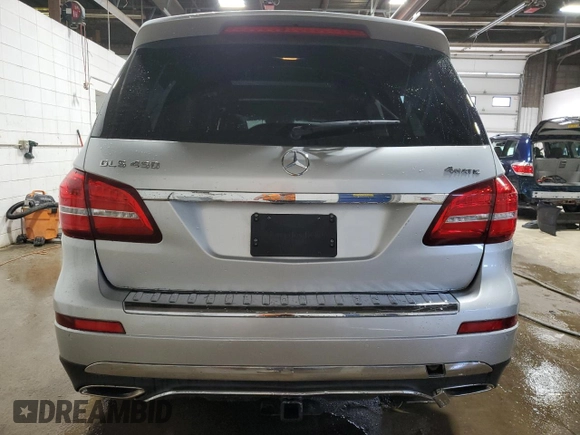 2017 Mercedes-Benz GLS 450 with VIN 4JGDF6EE0HA925547, listed as a Copart auction lot 60476944 with 67,645 mi miles and Salvage Title. Bid and sale history available at DreamBid. Image 6.