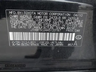 2010 Lexus IS 250 with VIN JTHBF5C24A5123787, listed as a IAAI auction lot 42068689 with 284,509 mi miles and . Bid and sale history available at DreamBid. Image 9.