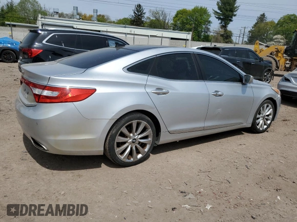 2012 Hyundai Azera z VIN KMHFH4JGXCA173752, wystawiony jako Copart lot #54708955 z przebiegiem 177 711 mil mil oraz Czysty tytuł • Clean title. Historia ofert i sprzedaży dostępna na DreamBid. Obrazek 3.