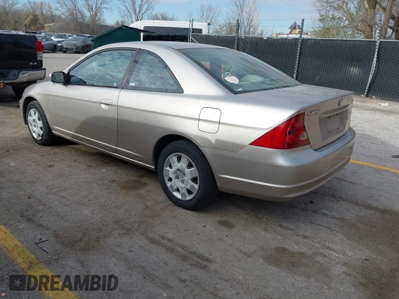 2002 Honda Civic EX with VIN 1HGEM22972L093944, listed as a IAAI auction lot 41893881 with 301,183 mi miles. Bid and sale history available at carsss.com. Image 3.