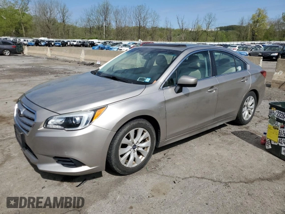 2015 Subaru Legacy 2.5i Premium with VIN 4S3BNAD67F3041442, listed as a Copart auction lot 55022485 with 77,273 mi miles and Salvage Title. Bid and sale history available at carsss.com. Image 1.