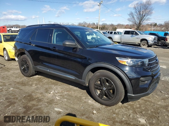 2020 Ford Explorer XLT with VIN 1FMSK8DH4LGD13836, listed as a Copart auction lot 45087505 with 79,251 mi miles and Salvage Title. Bid and sale history available at carsss.com. Image 4.