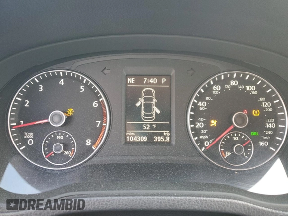 2012 Volkswagen Passat SE z VIN 1VWBH7A31CC108162, wystawiony jako Copart lot #49001885 z przebiegiem 104 309 mil mil oraz Szkoda całkowita • Salvage title. Historia ofert i sprzedaży dostępna na DreamBid. Obrazek 9.