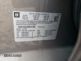 2016 GMC Yukon Denali with VIN 1GKS1CKJ6GR241889, listed as a Copart auction lot 67661734 with 0 mi miles and Salvage Title. Bid and sale history available at carsss.com. Image 13.