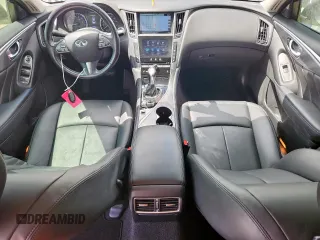 2015 Infiniti Q50 Premium with VIN JN1BV7APXFM337505, listed as a Copart auction lot 61900105 with 74,304 mi miles and Salvage title. Bid and sale history available at DreamBid. Image 8.