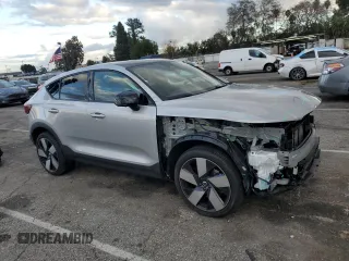 2023 Volvo C40 Recharge Pure Electric Ultimate with VIN YV4ED3GM1P2031404, listed as a Copart auction lot 41688304 with 11,695 mi miles and Salvage Title. Bid and sale history available at carsss.com. Image 4.