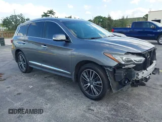 2016 Infiniti QX60 with VIN 5N1AL0MM1GC510760, listed as a IAAI auction lot 41990248 with 60,296 mi miles. Bid and sale history available at carsss.com. Image 1.