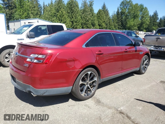 2015 Ford Taurus SEL with VIN 1FAHP2E89FG105442, listed as a Copart auction lot 54446805 with Not Provided miles and Salvage Title. Bid and sale history available at carsss.com. Image 3.