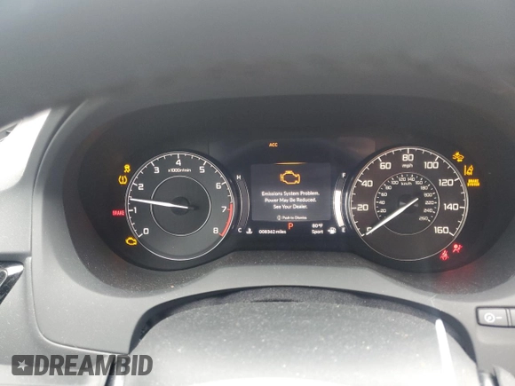 2021 Acura RDX Technology with VIN 5J8TC2H54ML046131, listed as a Copart auction lot 62648345 with 8,362 mi miles and Salvage title. Bid and sale history available at DreamBid. Image 9.