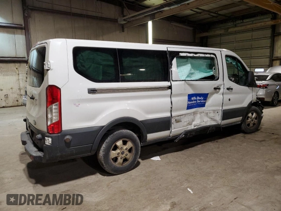 2017 Ford Transit XL with VIN 1FBZX2YM2HKB16956, listed as a Copart auction lot 82043144 with Not Provided miles and Salvage Title. Bid and sale history available at DreamBid. Image 3.