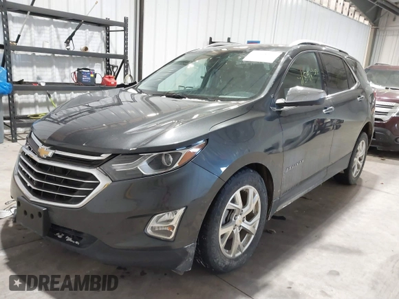 2019 Chevrolet Equinox Premier with VIN 2GNAXXEV2K6127055, listed as a IAAI auction lot 41598381 with 132,126 mi miles and . Bid and sale history available at DreamBid. Image 2.