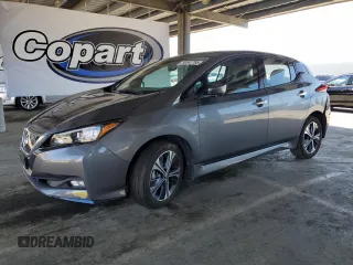 2022 Nissan LEAF SL Plus with VIN 1N4BZ1DV5NC554365, listed as a Copart auction lot 54842795 with 31,554 mi miles and Salvage Title. Bid and sale history available at DreamBid. Image 1.