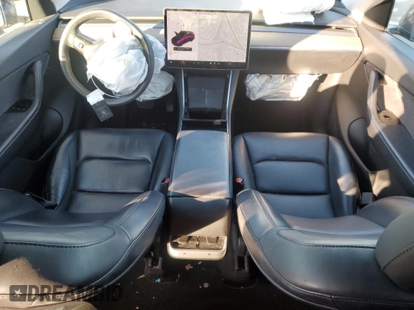2021 Tesla Model Y Long Range with VIN 5YJYGDEE3MF089578, listed as a Copart auction lot 41381095 with 52,258 mi miles and Salvage Title. Bid and sale history available at DreamBid. Image 8.