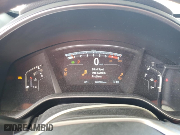 2018 Honda CR-V EX with VIN 7FARW1H55JE011157, listed as a Copart auction lot 54165435 with 81,620 mi miles and Salvage Title. Bid and sale history available at carsss.com. Image 9.