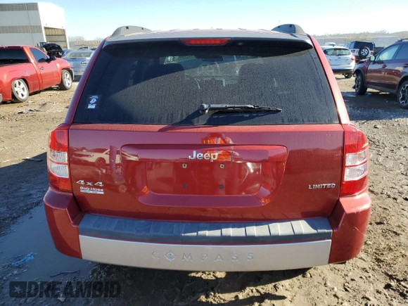 2007 Jeep Compass Limited with VIN 1J8FF57W57D195217, listed as a Copart auction lot 83390694 with 117,024 mi miles and Salvage Title. Bid and sale history available at carsss.com. Image 6.