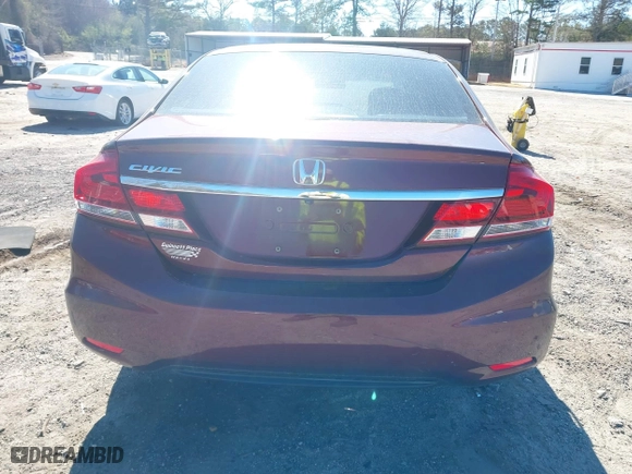 2013 Honda Civic Sdn LX with VIN 19XFB2F57DE096791, listed as a IAAI auction lot 41863226 with 78,173 mi miles. Bid and sale history available at carsss.com. Image 16.