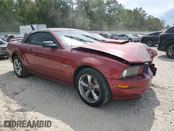 2007 Ford Mustang GT Deluxe with VIN 1ZVHT85H275226221, listed as a Copart auction lot 53680395 with Not provided miles and Salvage title. Bid and sale history available at DreamBid. Image 4.