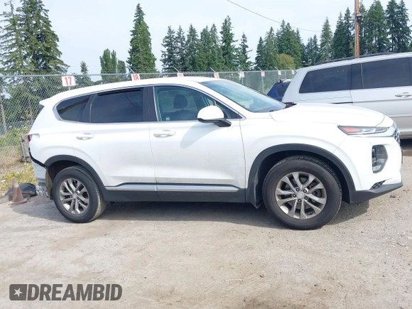 2020 Hyundai Santa Fe SE with VIN 5NMS23AD1LH192085, listed as a IAAI auction lot 42455451 with 50,517 mi miles and . Bid and sale history available at DreamBid. Image 14.